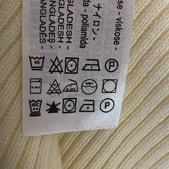 NWT. Zara Light Yellow Long Knit Viscose Blend Cardigan. Size M. - Picture 10 of 10